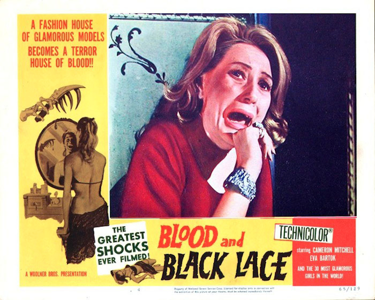 blood and black lace lobby card