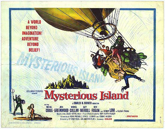 mysterious island poster