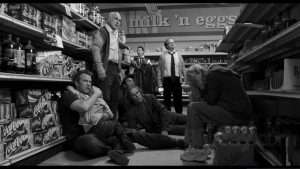 the mist black and white